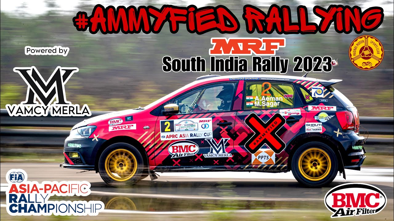 AMMYFIED RALLYING In APRC chennai round 2023 | inrc | mrf | bmc | polo | gypsy | honda | dirt