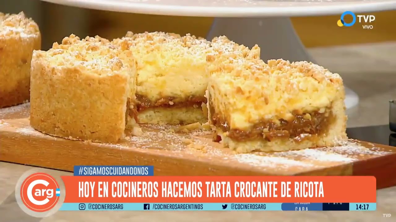 CROCANTE DE RICOTA Y DULCE DE LECHE