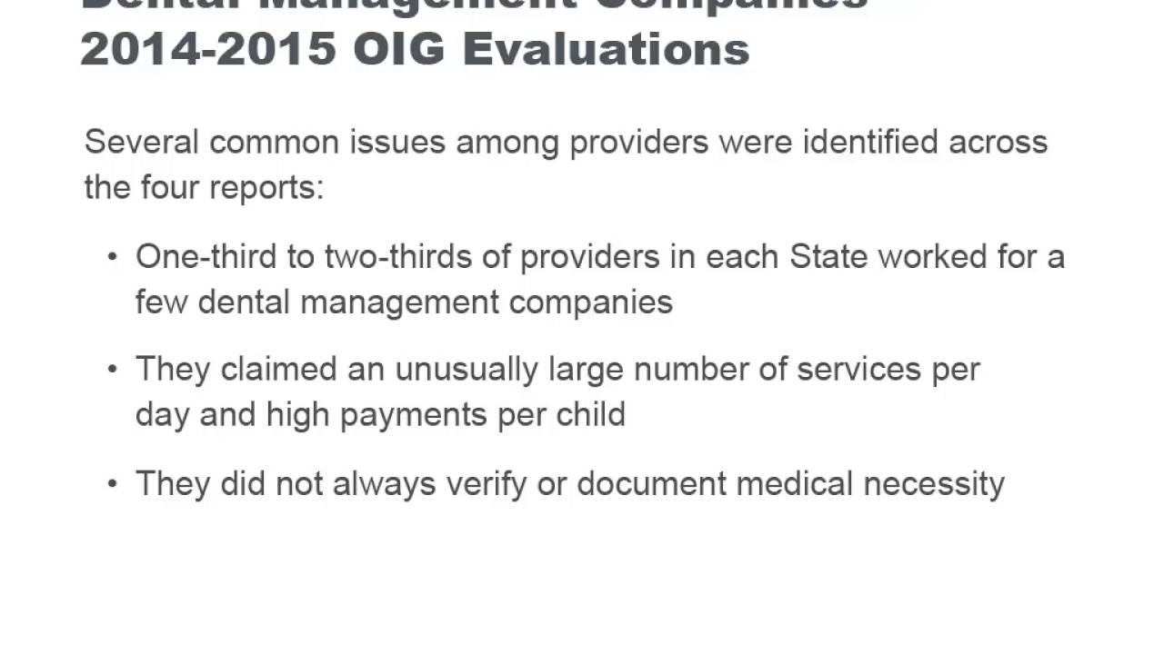 Medicaid Compliance for the Dental Professional