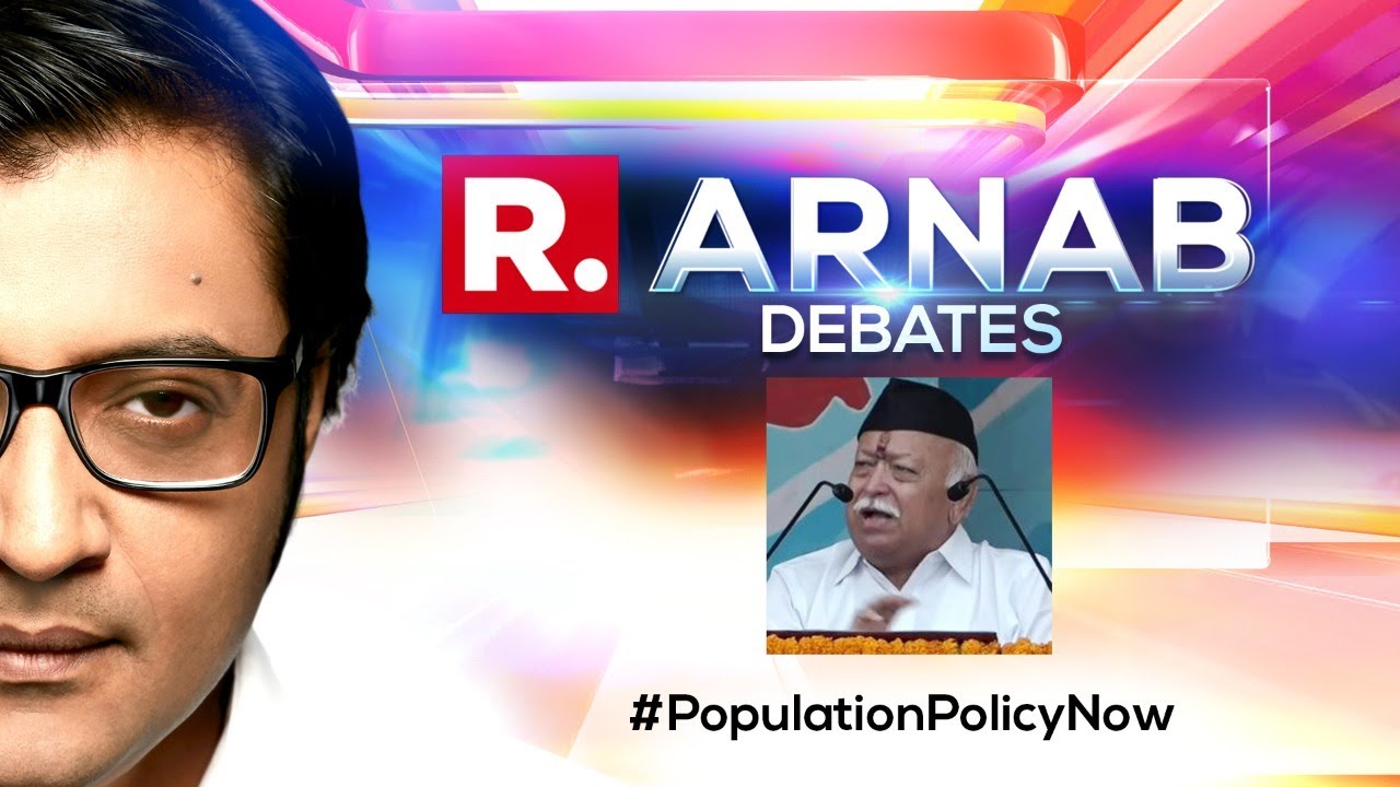 Political Fight Erupts As RSS Chief Bats For Population Policy In India | Arnab Goswami Debate
