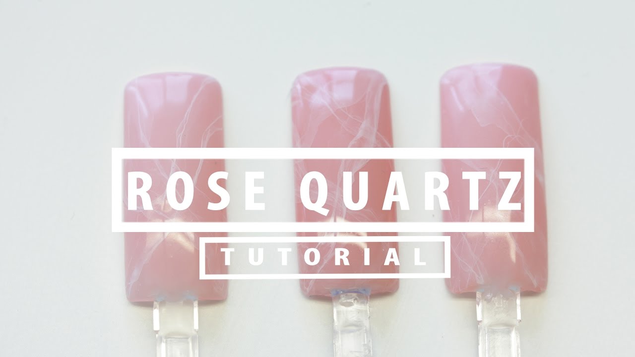 rose quartz - Nail art tutorial by Florence Beauty and Nails