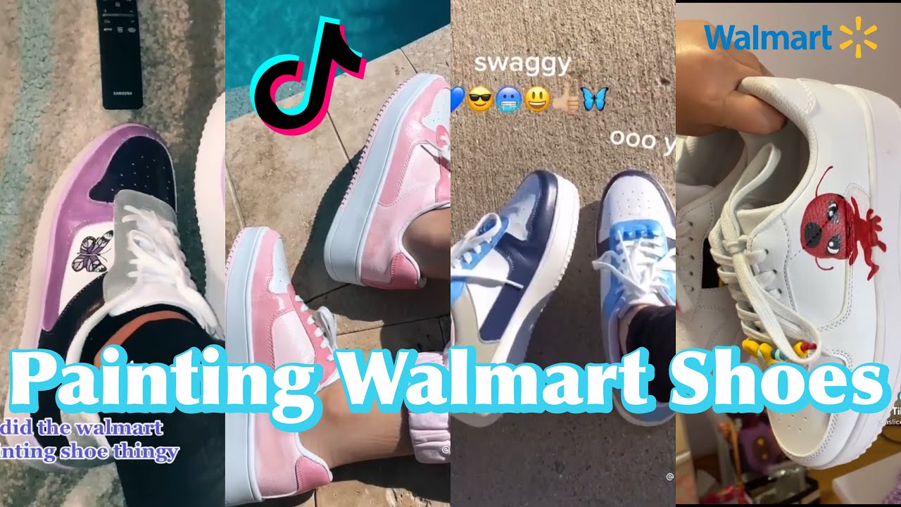 PAINTING WALMART SHOES | TIKTOK COMPILATION