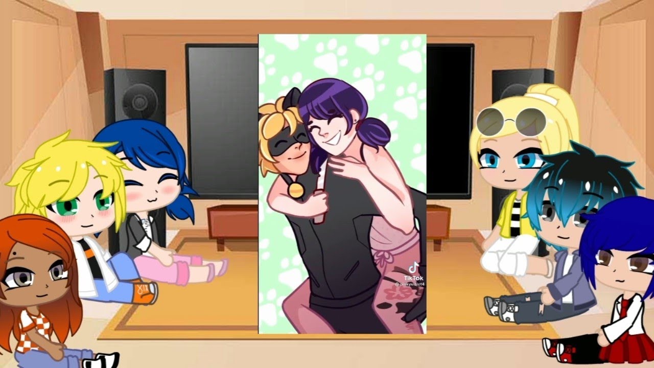 miraculous ladybug reagindo aos seus tiktoks (adrinette)
