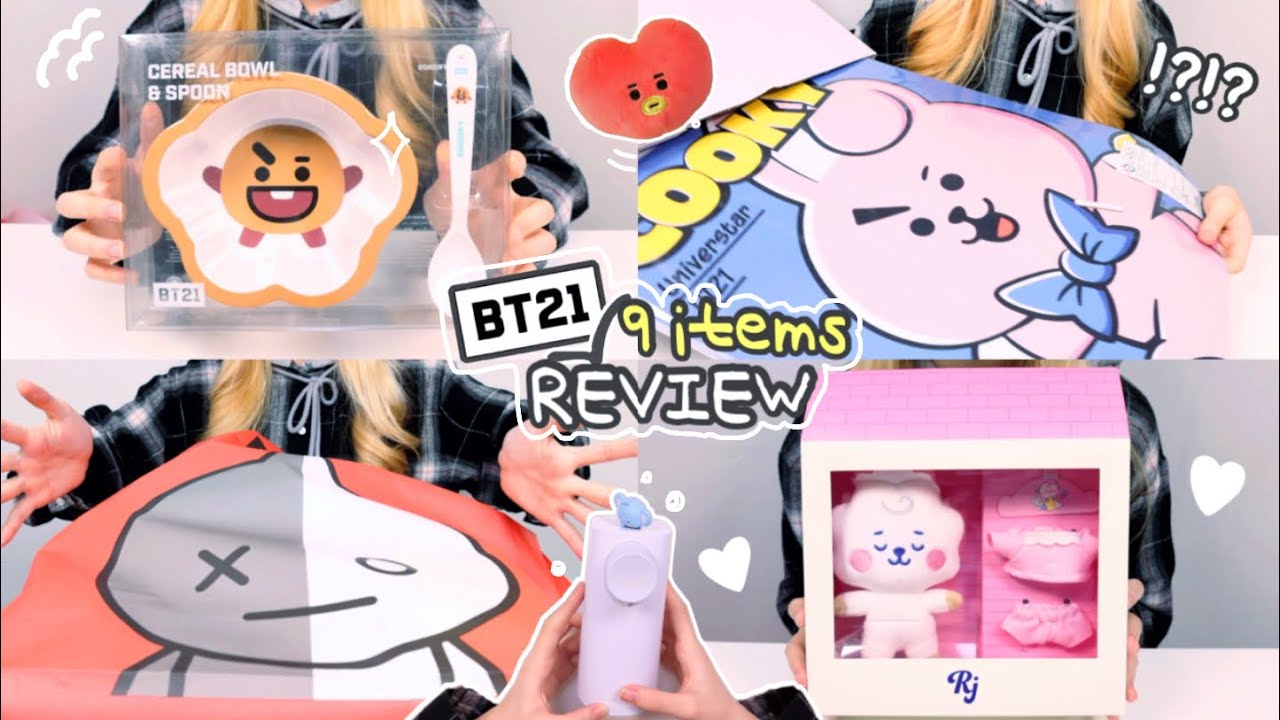 Уникальный обзор BT21 (Набор пижамной куклы, автоматический дозатор мыла, маркер для чашки...)