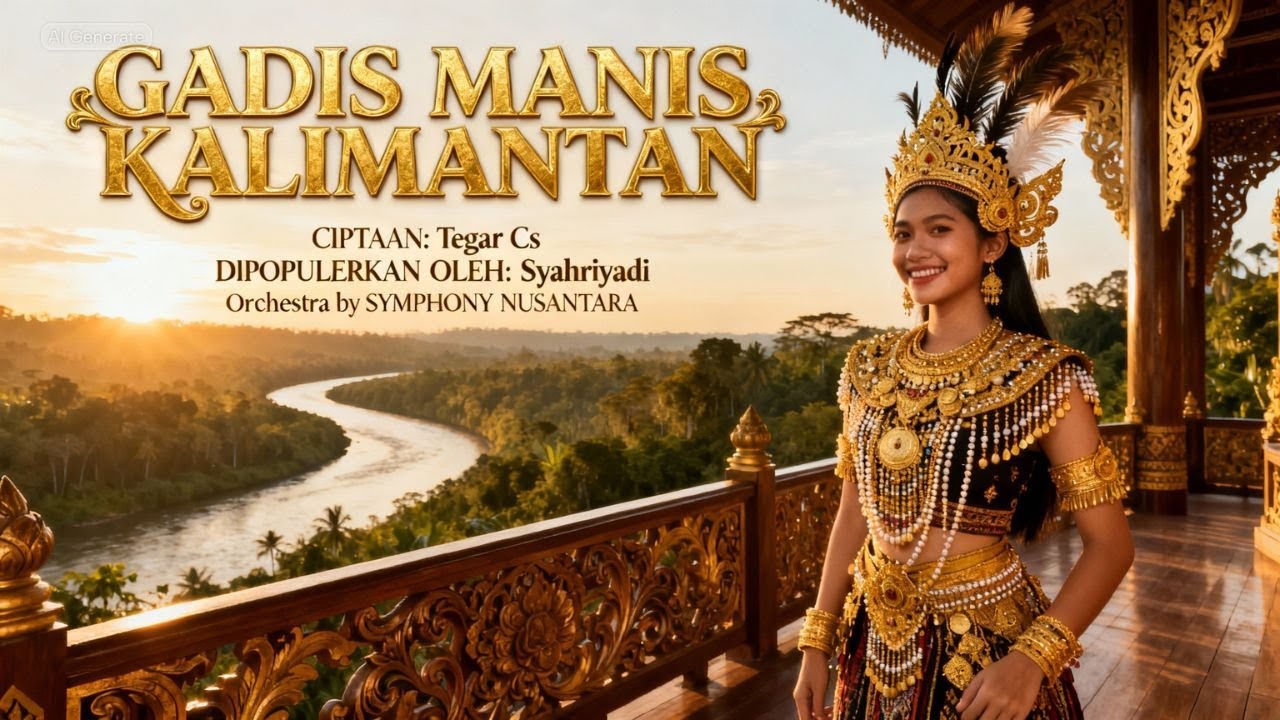 GADIS MANIS KALIMANTAN - Symphony Nusantara | Cipt. Tegar Cs | Popularized by Syahriyadi