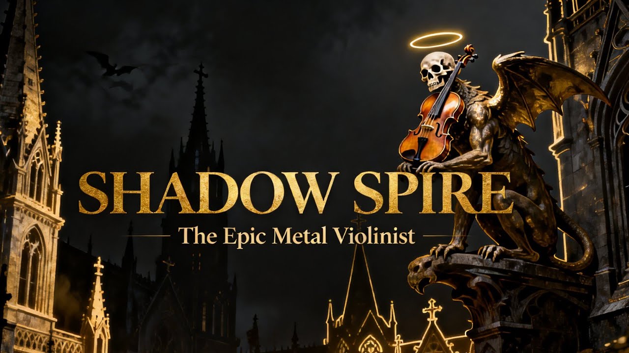 Shadow Spire | Violin x Metal Fusion | Gothic Violin Ambient (1:00:00) 🏰🎻
