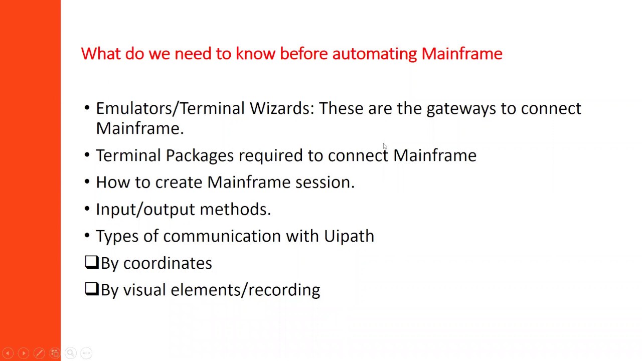Mainframe Automation using UiPath
