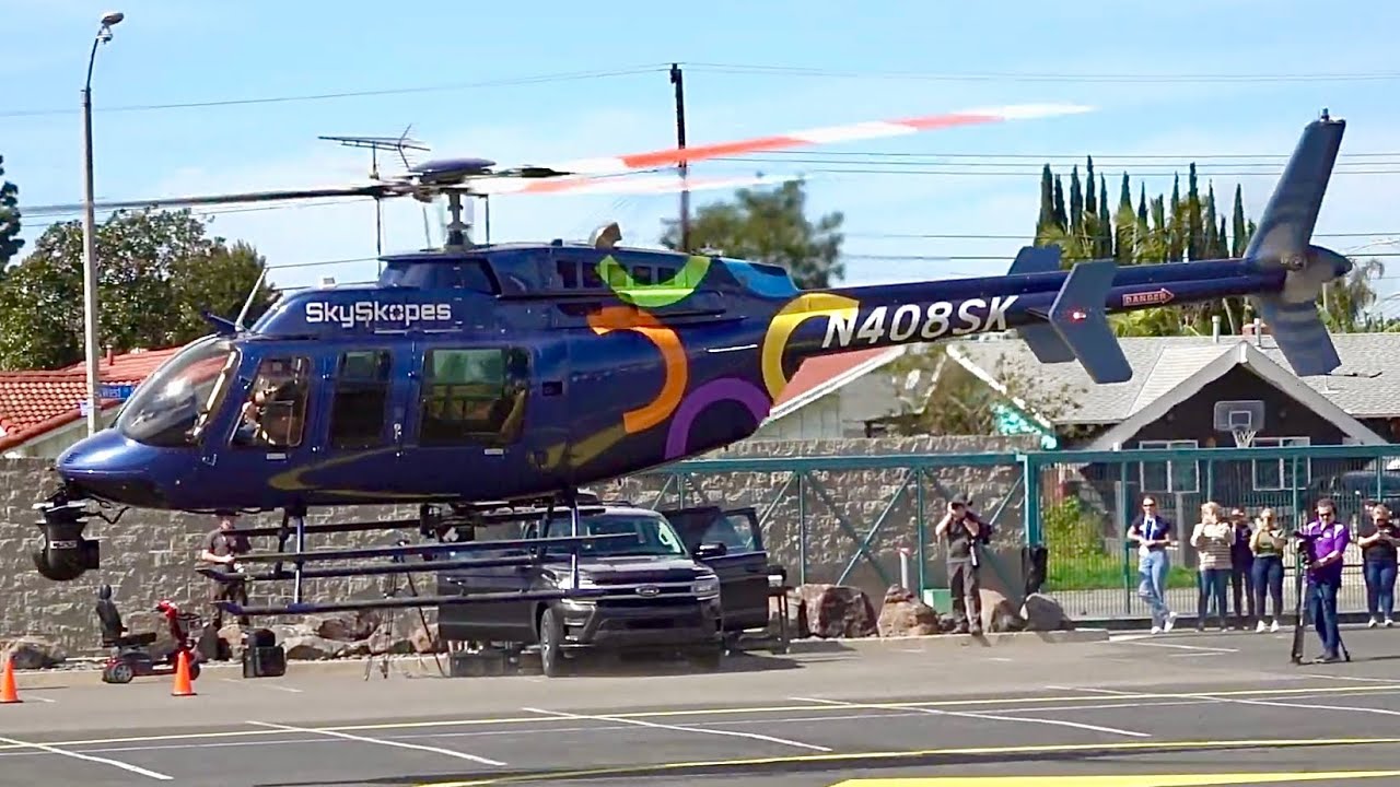 Amazing Bell 407 Arrival at HAI 2024 &ndash; Must‑See Helicopter Video! #aviation #helicopter