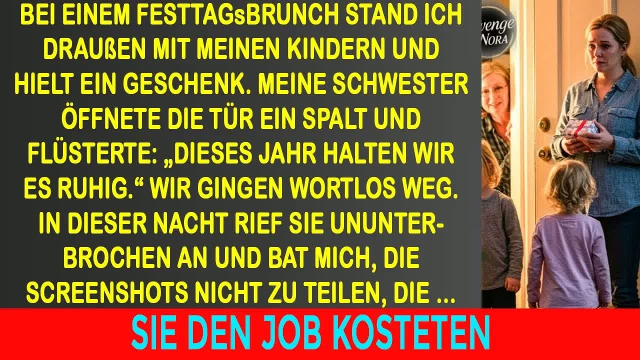 „Ich wartete draußen mit meinen Kindern — dann hörte ich Worte, die alles veränderten “