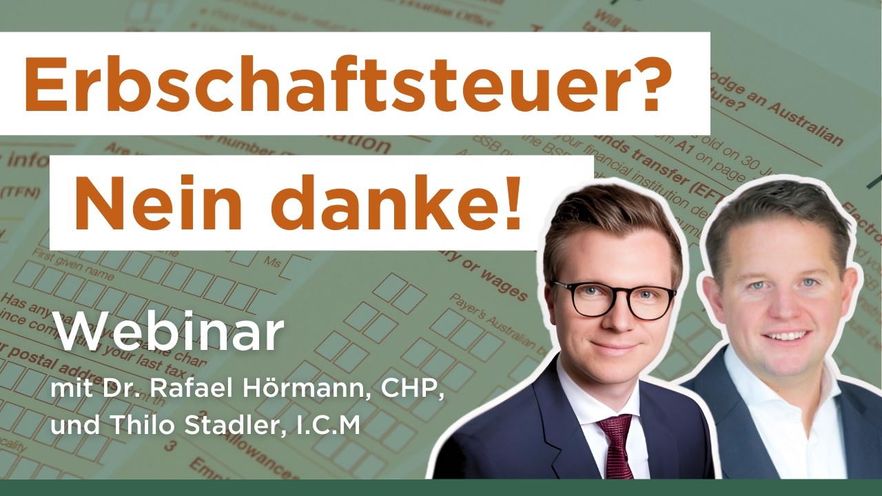 Steuerlast reduzieren: So schützen Sie Ihr Vermögen | Webinar