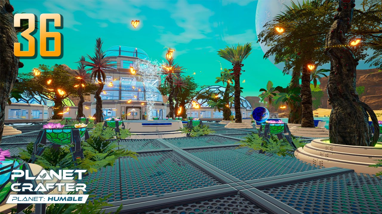 Дизайн переднего сада ПРОСТО ПОТРЯСАЮЩИЙ (Домашняя база, часть 1) | Planet Crafter: Humble | Эпиз...