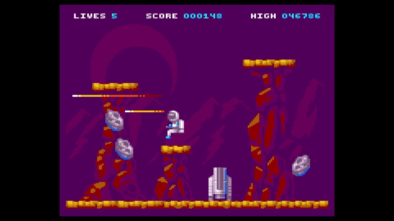 Mission: Liftoff gameplay video (Thomson TO8/TO8D/TO9+ game)