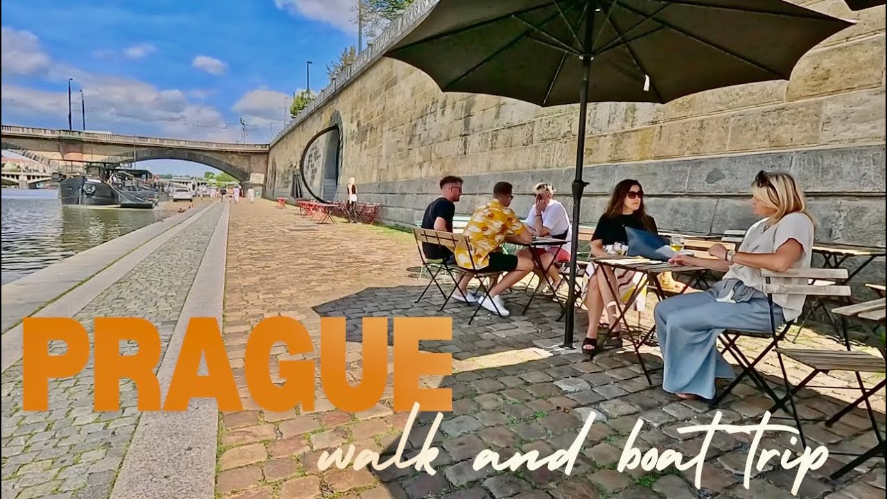 Exploring Prague: Scenic Riverside Walk & Relaxing Vltava River Boat Tour