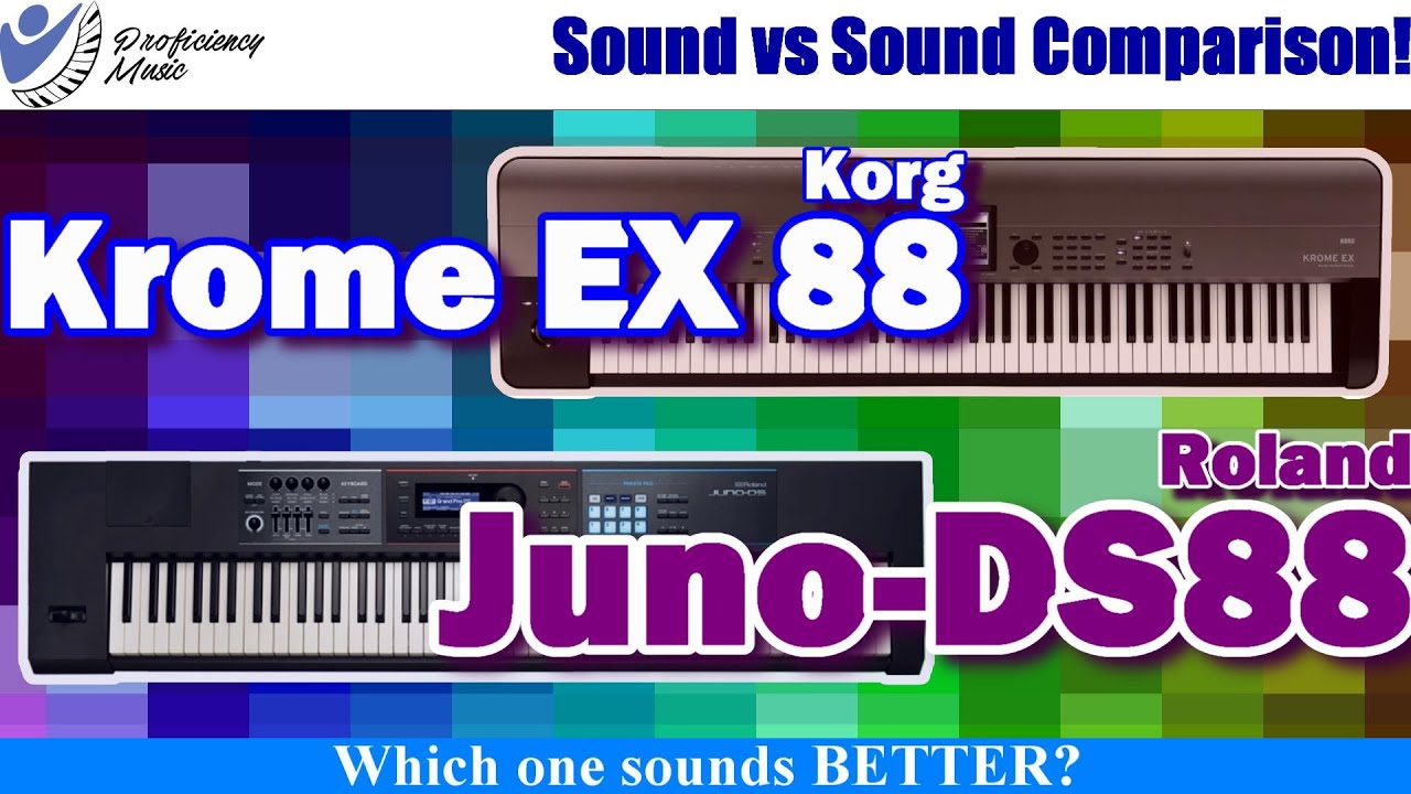 Korg Krome EX vs Roland Juno-DS88: Sound vs Sound Comparison!