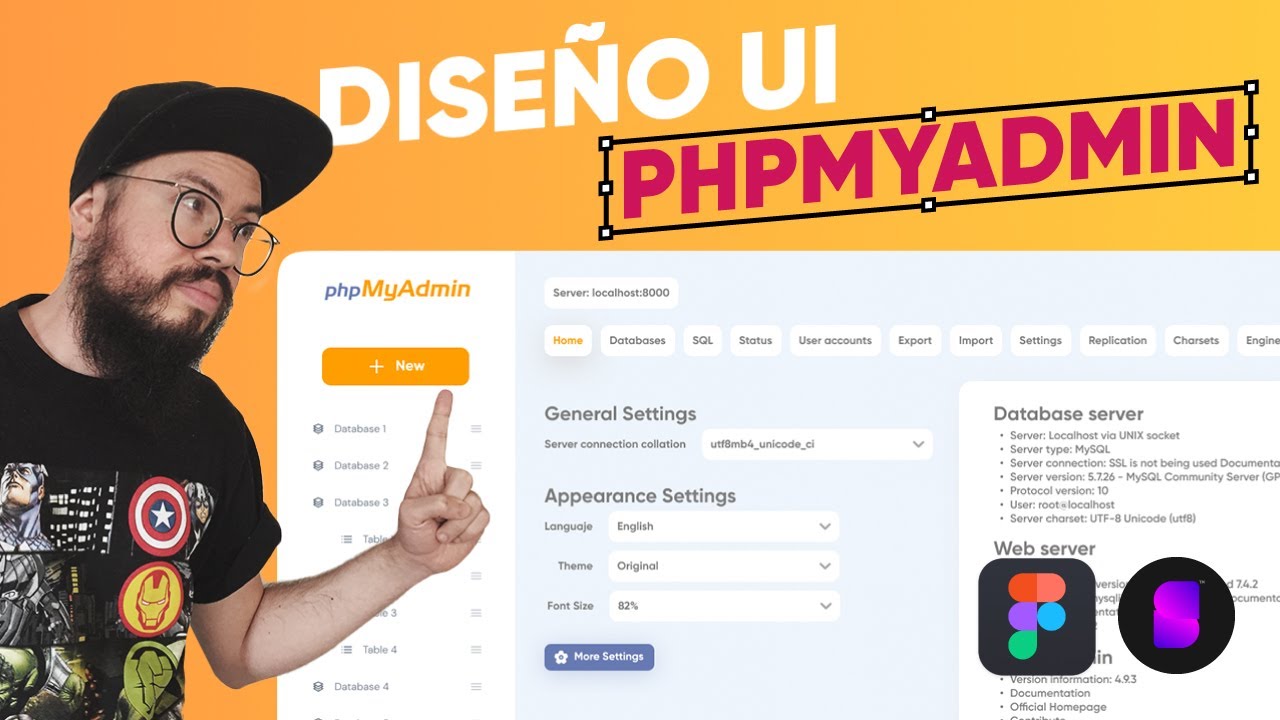 Rediseño UI phpMyAdmin 🔥 ¿Por qué no lo actualizan? - Aprende Diseño UI/UX en Figma