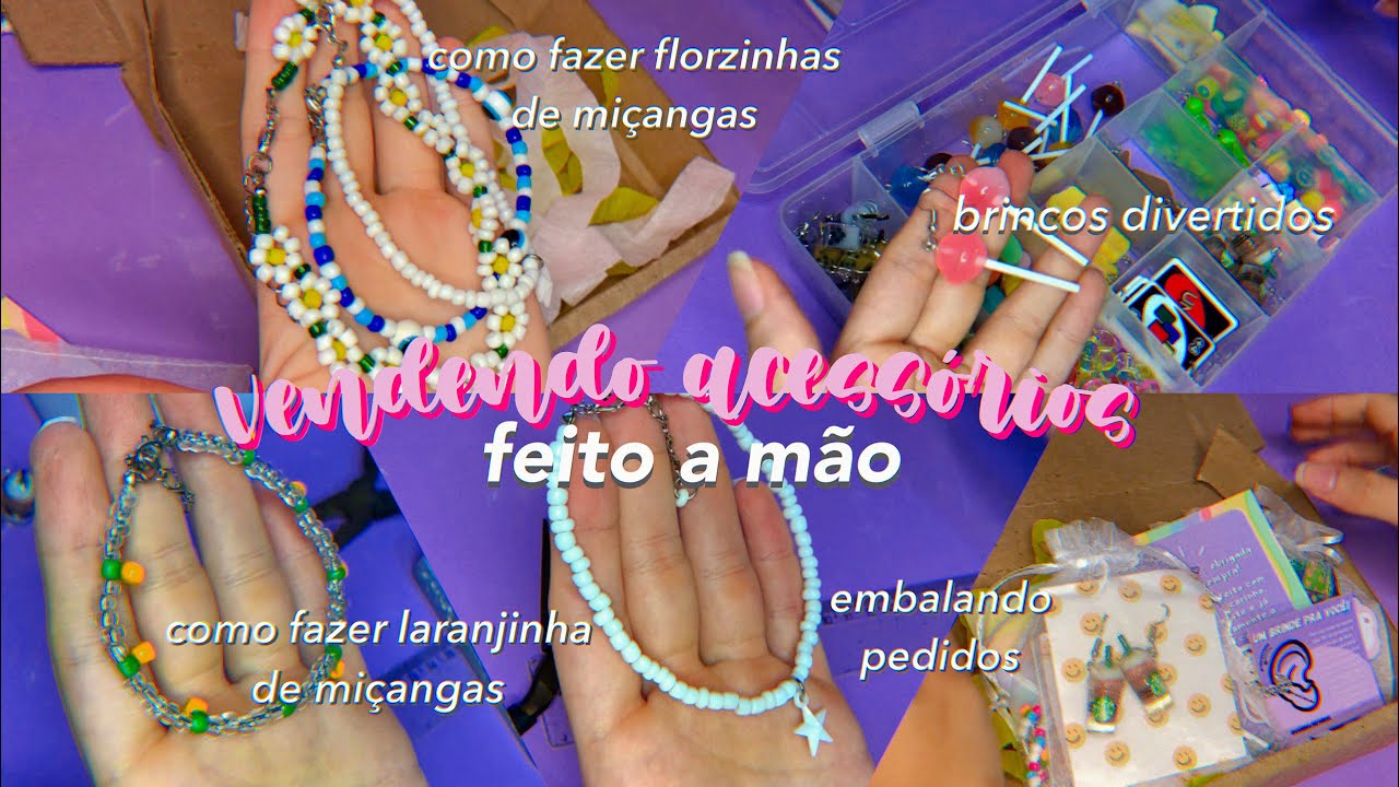 montando pedidos da minha loja de acessórios online!