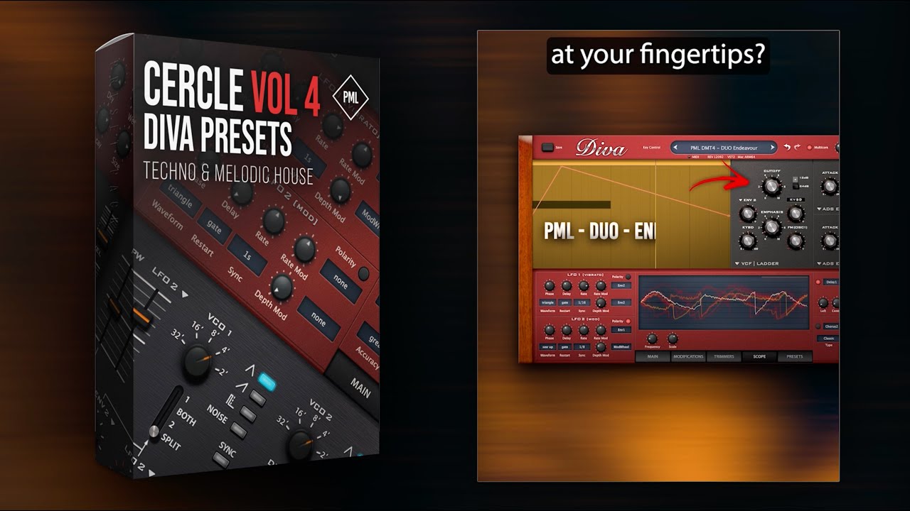 100 Presets & MIDIs for Melodic Techno - Diva Cercle Vol. 4 out!