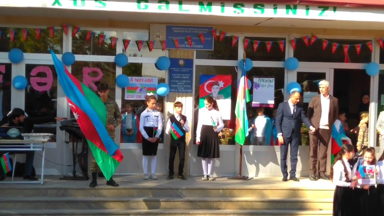 NƏRƏCAN KƏND MƏKTƏBİ 8 NOYABR ZƏFƏR G&Uuml;N&Uuml; TƏDBİRİ 🇦🇿🇹🇷