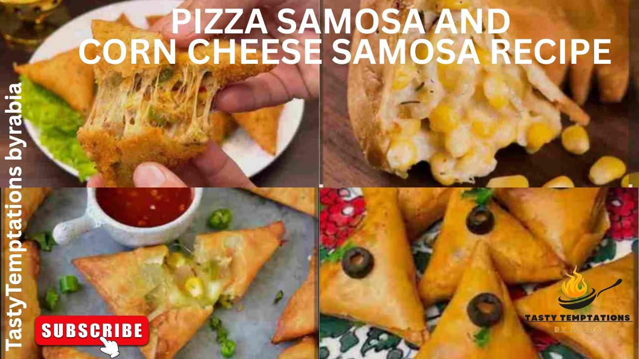 Pizza Samosa |Corn And Cheese Samosa Recipe |MakeandFreeze |Ramadanspecial |TastyTemptation byrabia