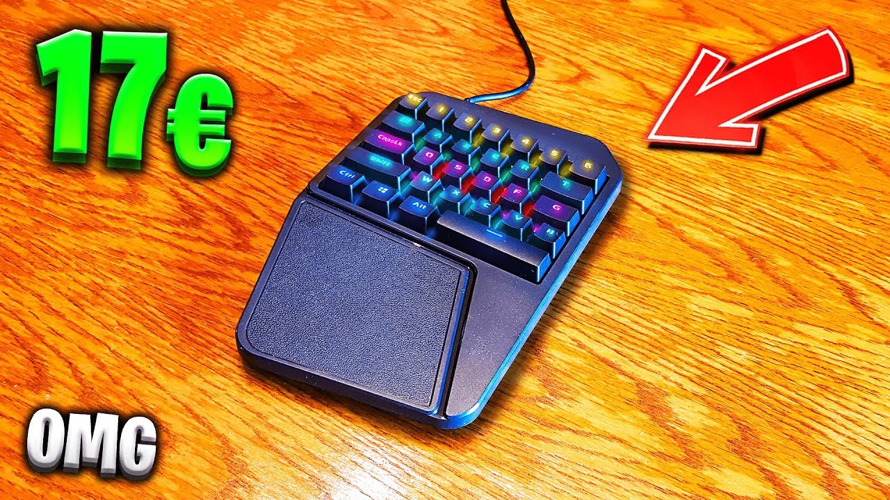 CE MINI CLAVIER GAMER A DES COULEURS RGB MAGNIFIQUES !!