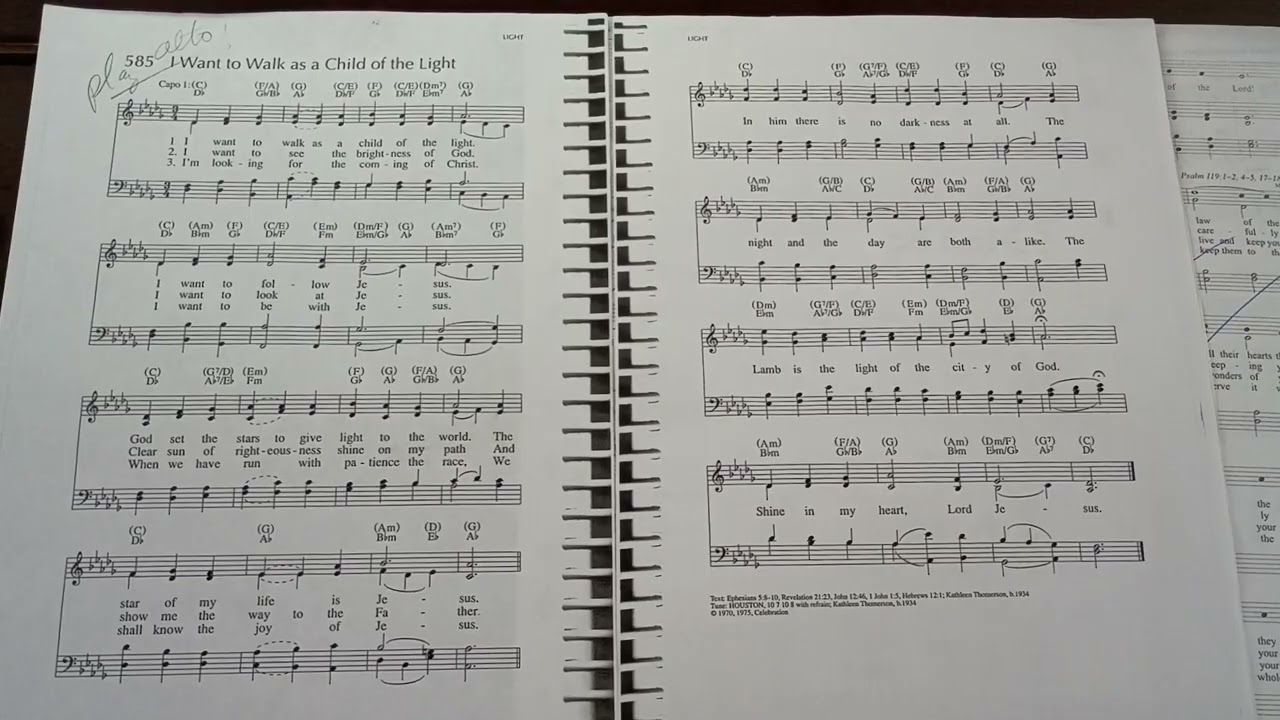 585 I Want to Walk as a Child of the Light TENOR 