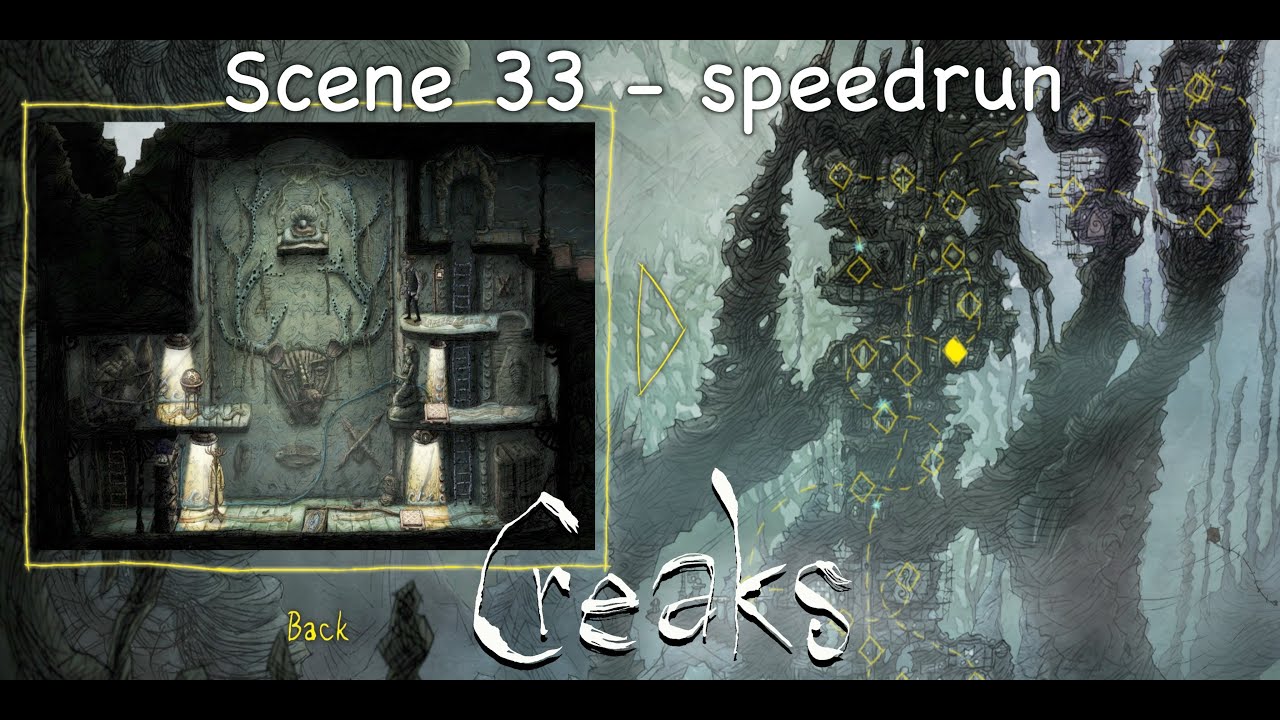 Creaks - scene 33 | playthrough (speedrun) | no game sounds | 4K