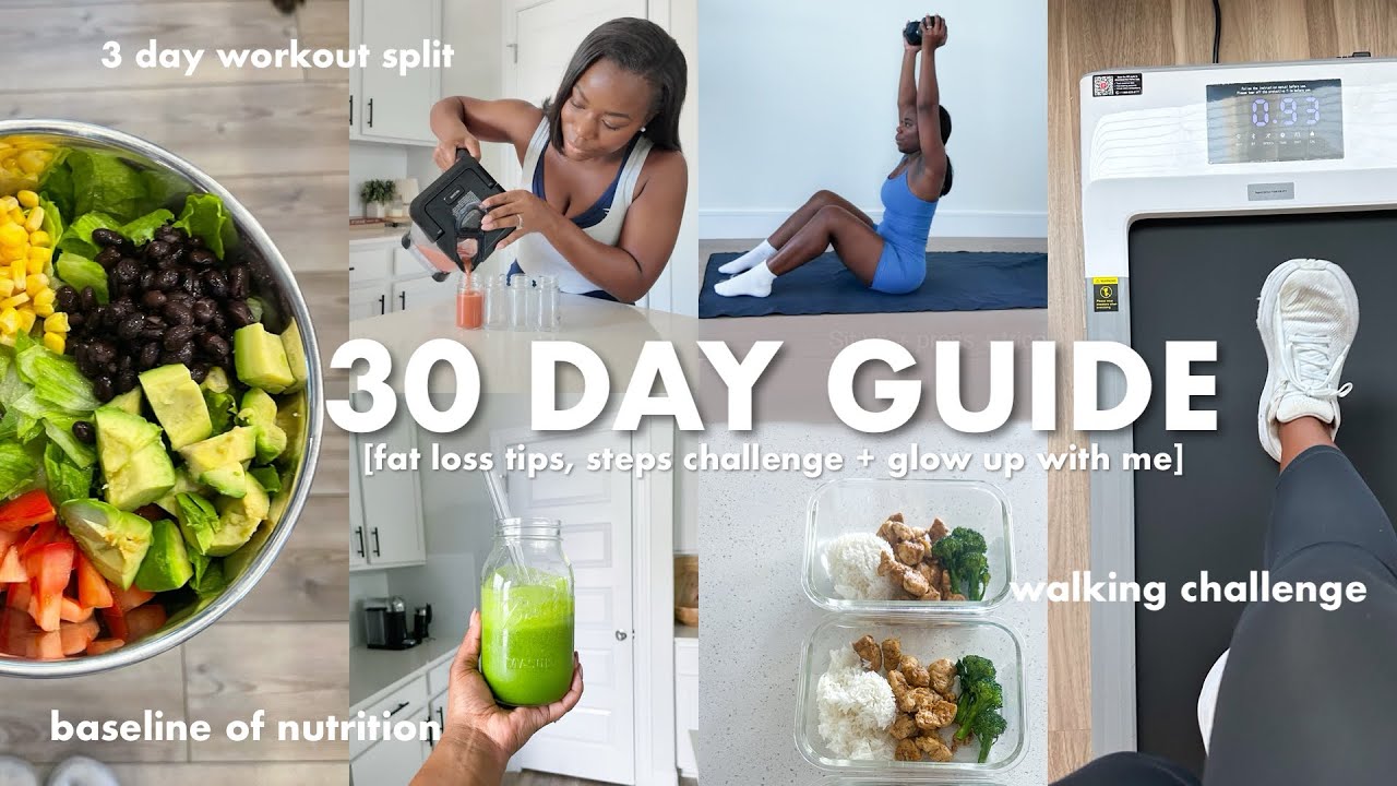 30 DAY WELLNESS GUIDE | 10K steps challenge, fat loss tips for women, week of workouts & more