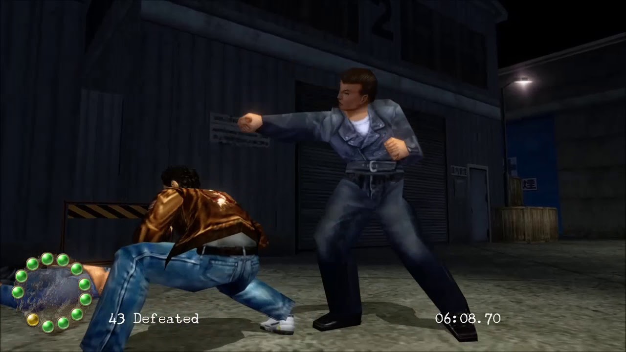 Shenmue: Beat 70 Man Battle w/ only Parry & Throw buttons, no D-pad.