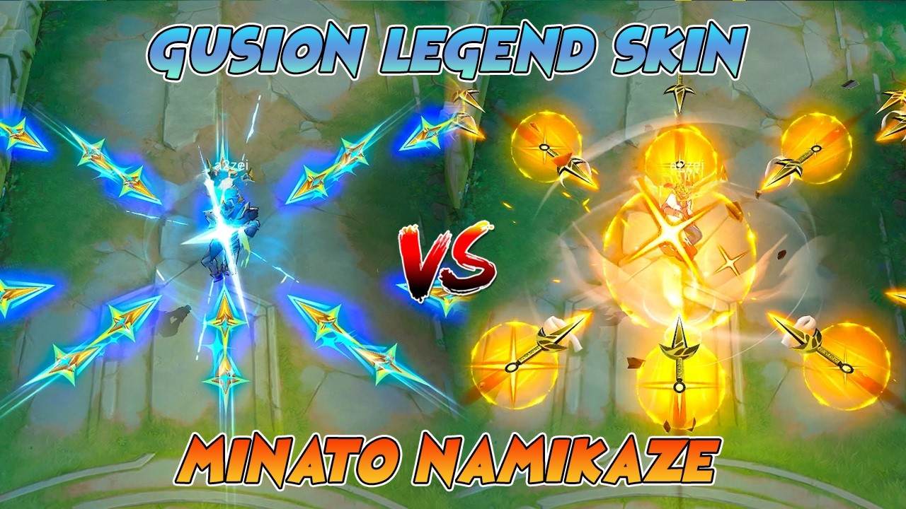 Gusion Legend Skin VS Minato Namikaze Skin Comparison