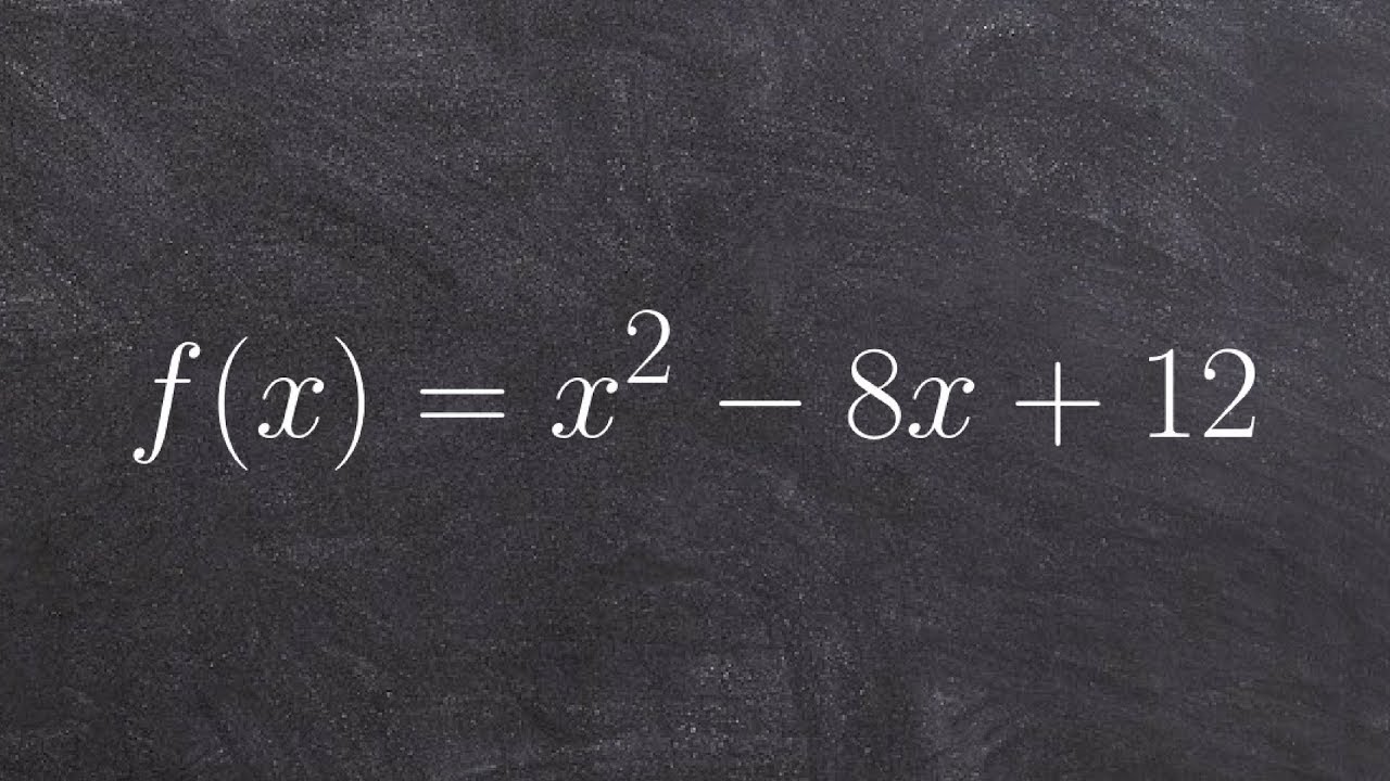Factors and x intercepts of a quadratic function