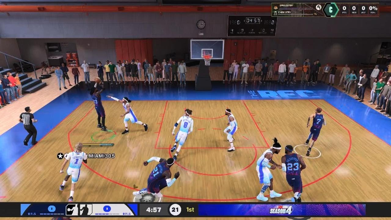 NBA 2K26. 6'9 SF Emoni Bates 2 Way 3 Level Shot Creator Build. Squad Up Rec Gameplay Highlights.