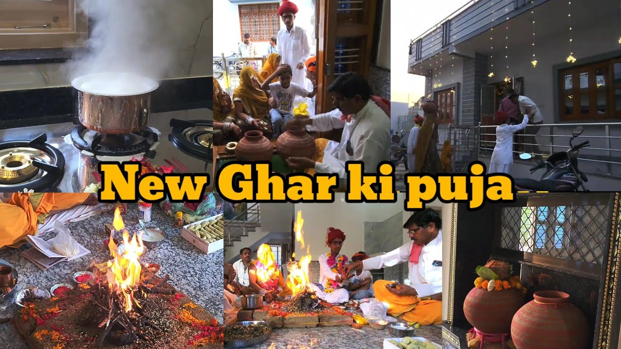 New ghar ki puja vlog 
