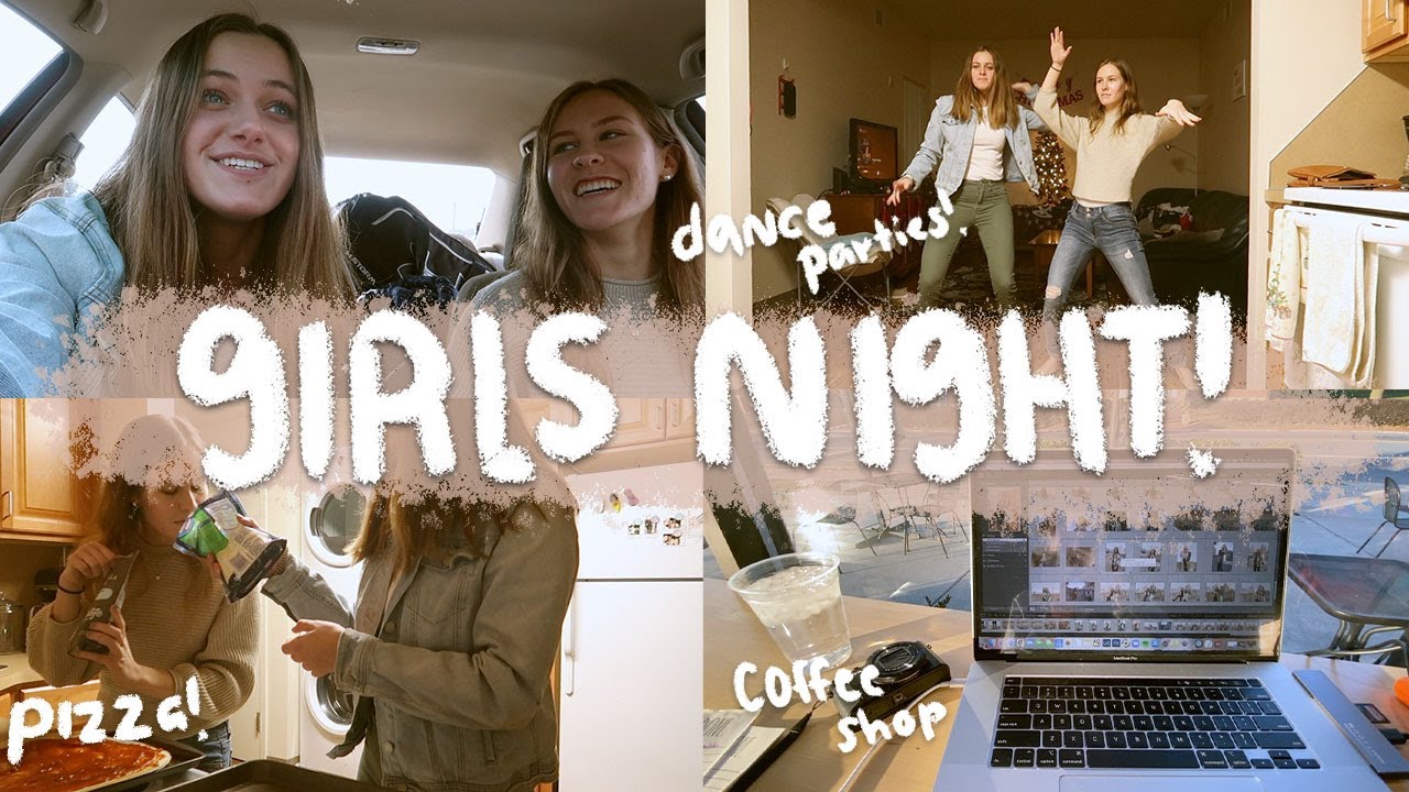 COLLEGE GIRLS NIGHT VLOG!! // Sleepover, Manicures, Dance Parties, + MORE!