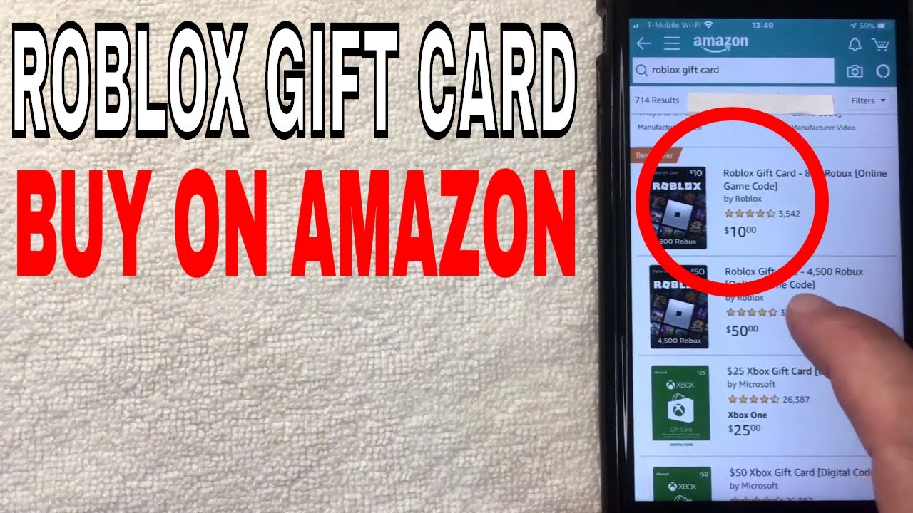 ✅  How To Buy Roblox Robux Gift Card On Amazon 🔴