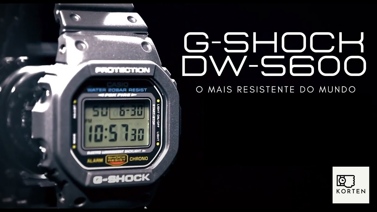 Casio G-Shock DW-5600, o relógio mais resistente do mundo!