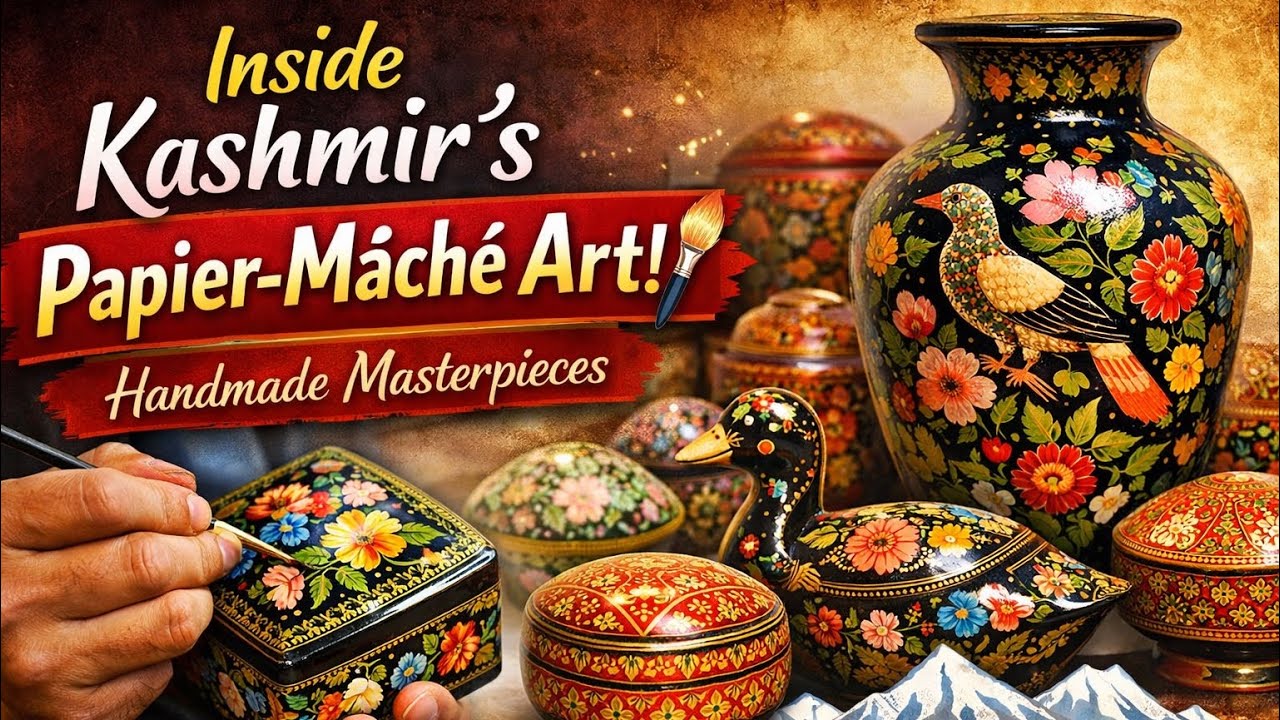 Traditional Kashmiri Papier-Mache – 100% Handmade in Srinagar