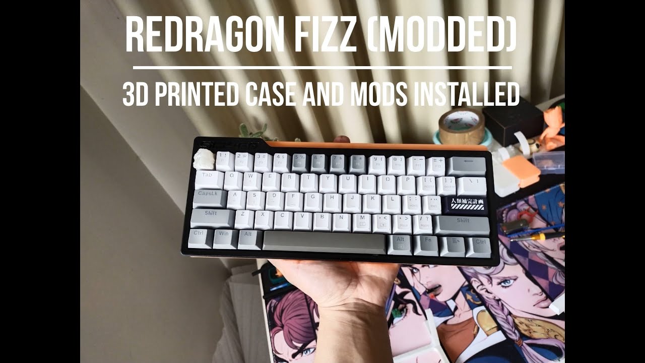 Redragon Fizz 3D Printed Case and Mods!