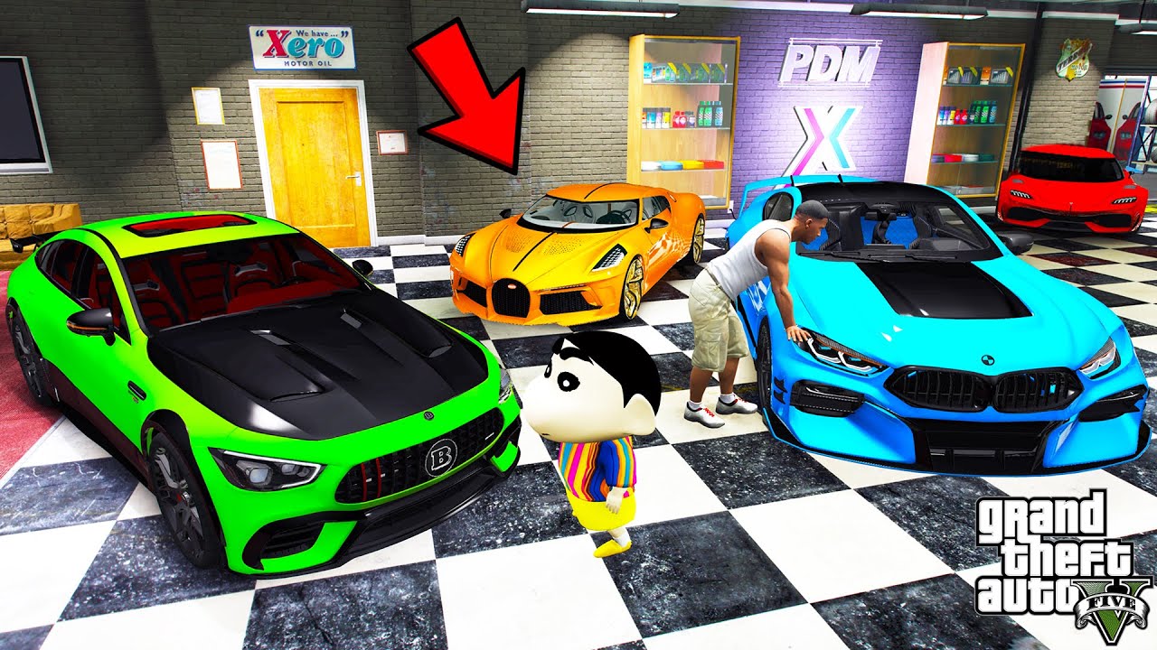 Franklin Recovered Stolen Fastest Ultra Rare Supercars In GTA 5 | SHINCHAN and CHOP