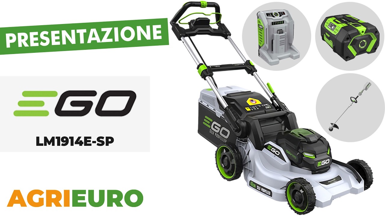 EGO LM1914E-SP - Tagliaerba a batteria trazionato - Taglio 47 cm - Presentazione