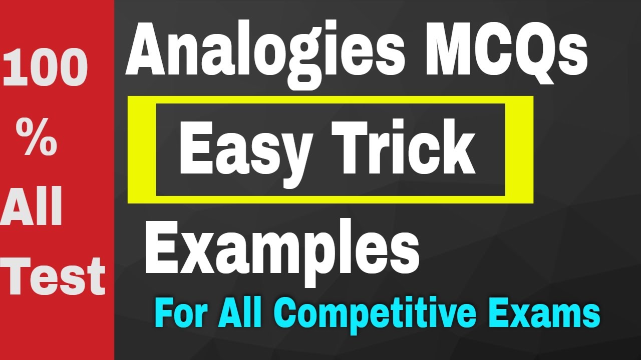 Analogies MCQs, Verbal Ability For NTS GAT, NAT, HAT || Analogies Questions Tricks