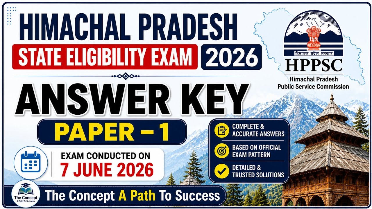 HP SET 2026 Paper-1 Answer Key | 7 June 2026 Exam Analysis | HPPSC SET EXAM 2026 Complete Analysis