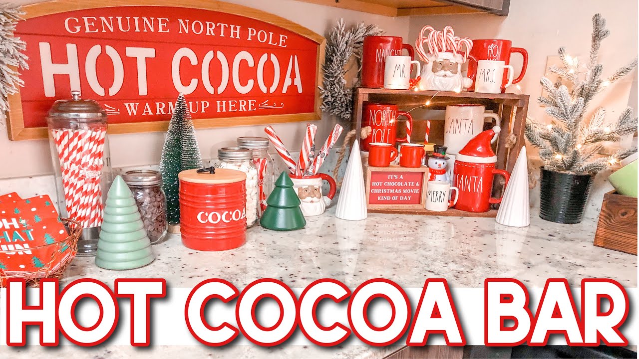 Christmas Hot Cocoa Bar 2020 | Hot Chocolate Station | Decorate With Me