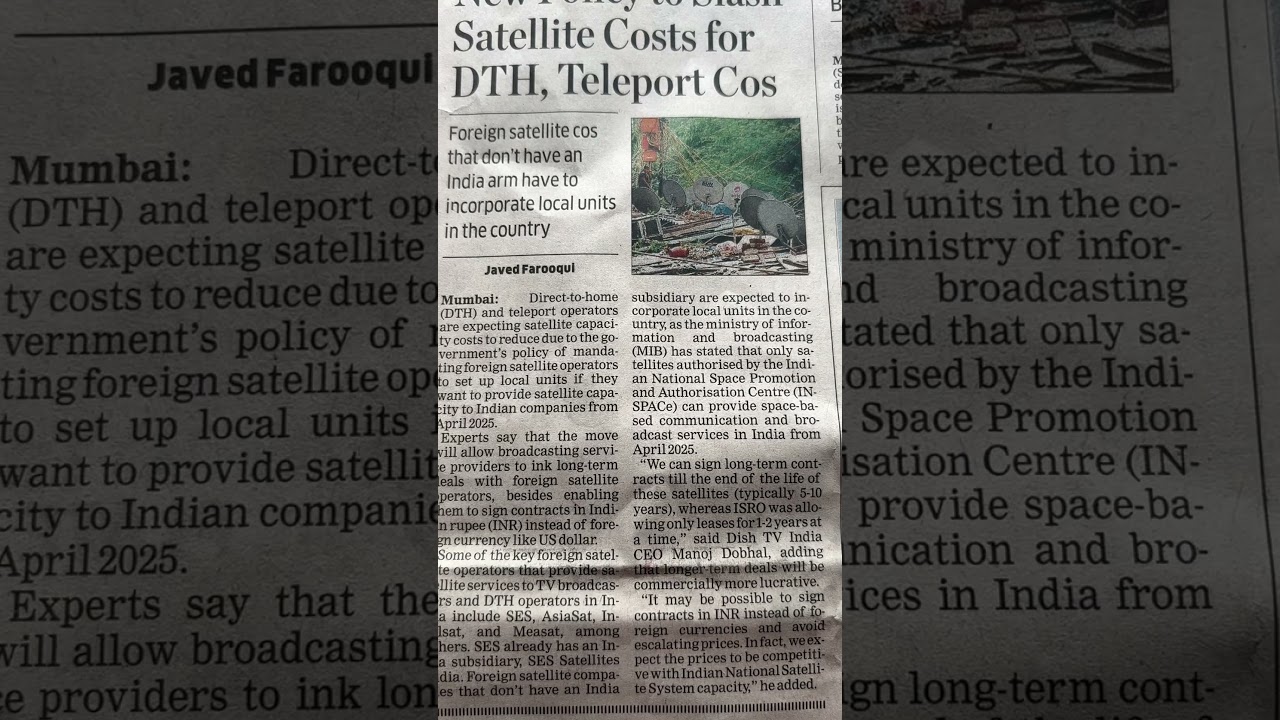 New policy to slash satellite cost