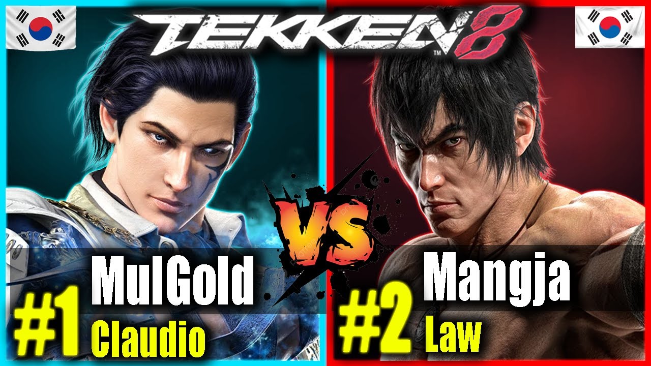 Tekken 8 - MulGold (#1 Rank CLAUDIO) vs Mangja (#2 Rank LAW) - PRO Tekken 8 Ranked Match