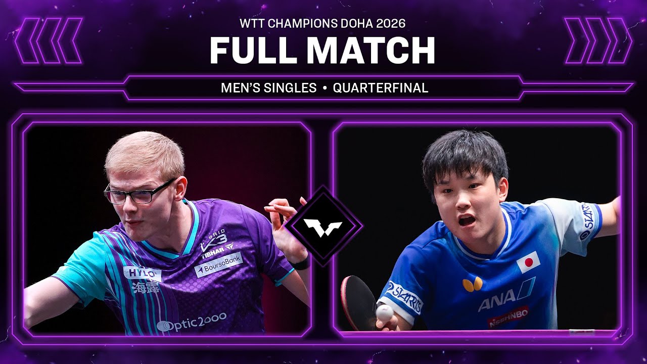 FULL MATCH | Felix Lebrun vs Tomokazu Harimoto | MS QF | WTT Champions Doha 2026