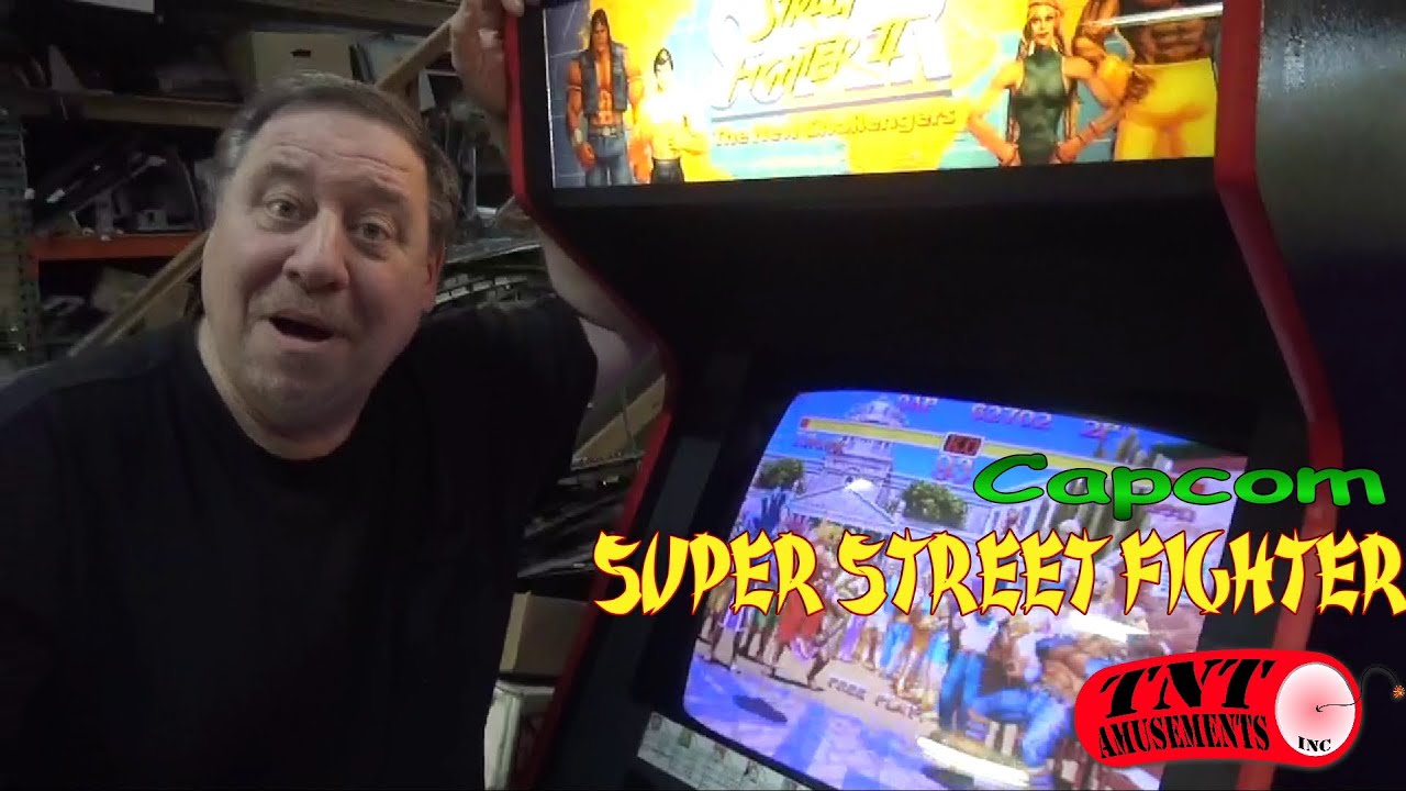 #874 Capcom SUPER STREET FIGHTER Arcade Video Game CPS System! TNT Amusements