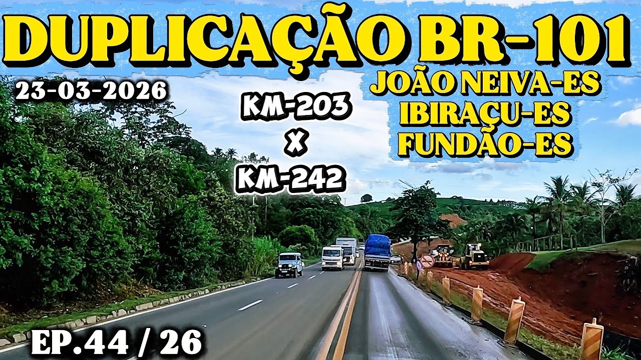 DUPLICA&Ccedil;&Atilde;O DA BR101 ENTRE JO&Atilde;O NEIVA E SERRA-ES  #br101 #duplica&ccedil;&atilde;o #espiritosanto #ecoviascapixaba