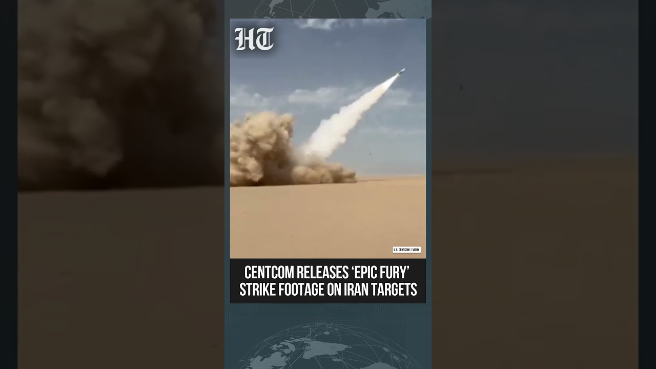 US CENTCOM Releases Footage Showing Strikes on Iran As Part Of Op 'Epic Fury' | #shorts