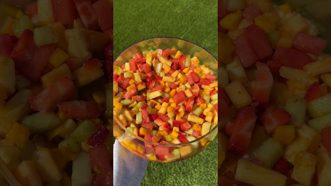 Natures Candy Salad 🍓🍉 #fruit #fruitsalad #candy #candysalad #asmr #shorts #fyp #viral #healthy