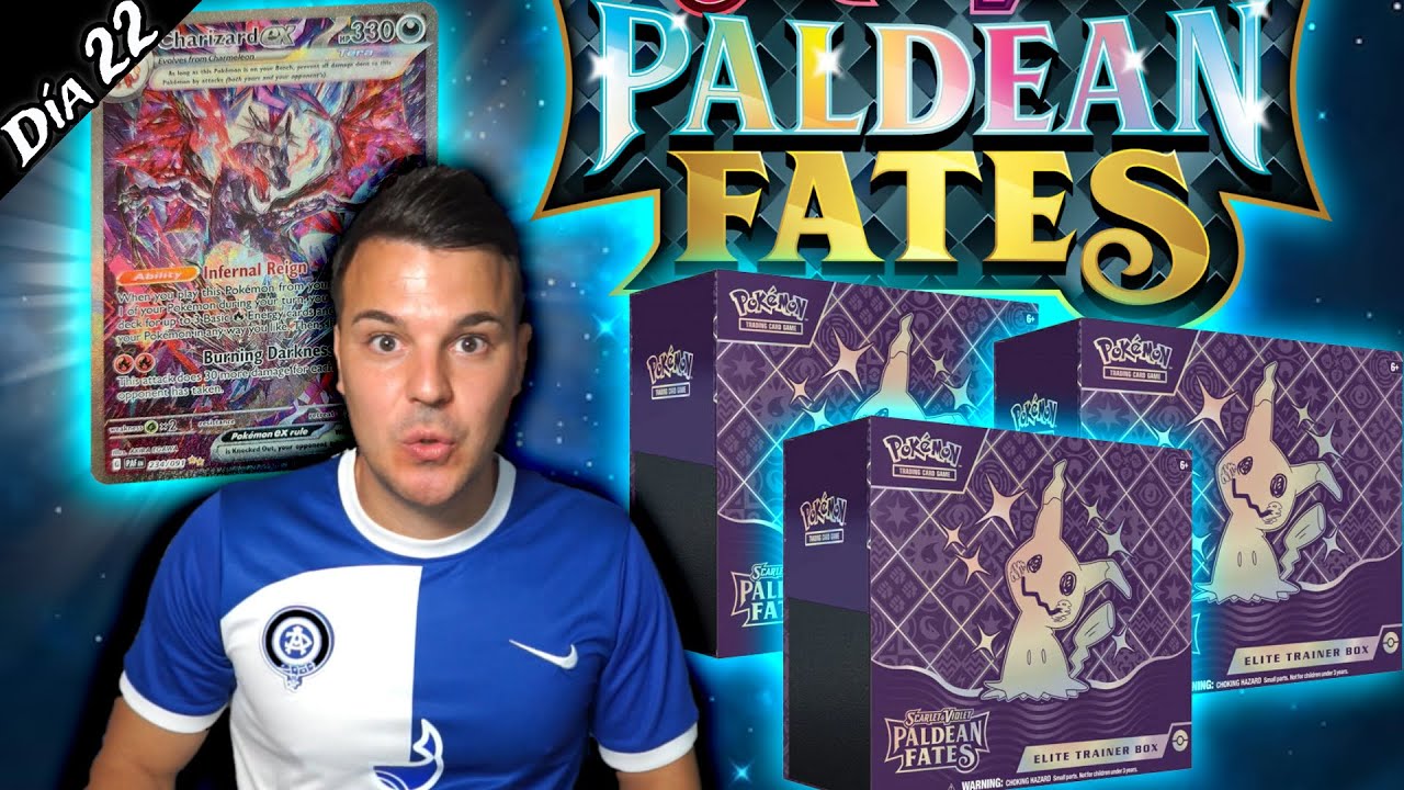 3 Elite Trainer Box Paldean Fates con Dorada God | Pokemon TCG | Reto Dia 22